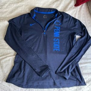 Nike Dri-Fit Penn State quarter zip with thumb holes